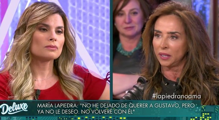 María Patiño y María Lapiedra durante la entrevista en 'Sábado Deluxe'