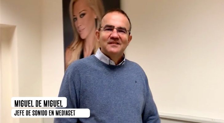 Miguel de Miguel, jefe de sonido de Mediaset España