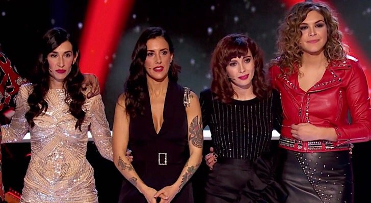 El trío Gavana y Law en 'La Voz'