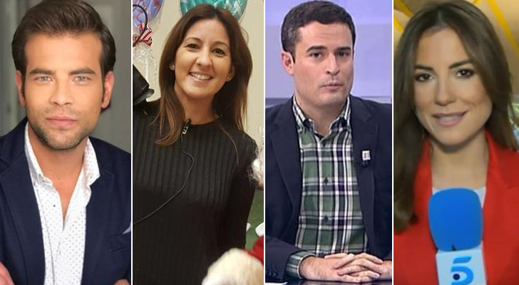 José Ignacio Wert Moreno, Irene Falcón, Pedro Machín y María Escolar, reporteros de 'Está Pasando'