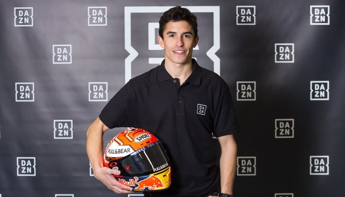 Marc Márquez, cinco veces campeón de MotoGP y embajador de DAZN España