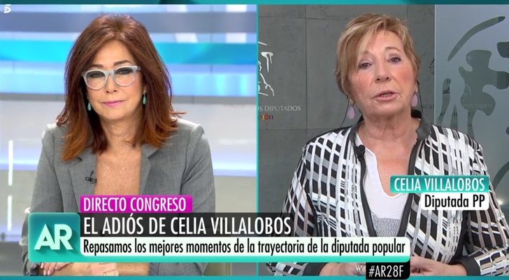 Ana Rosa Quintana y Celia Villalobos en 'El programa de Ana Rosa'