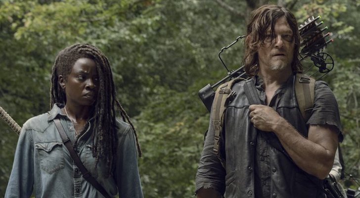 Michonne y Daryl en 'The Walking Dead'