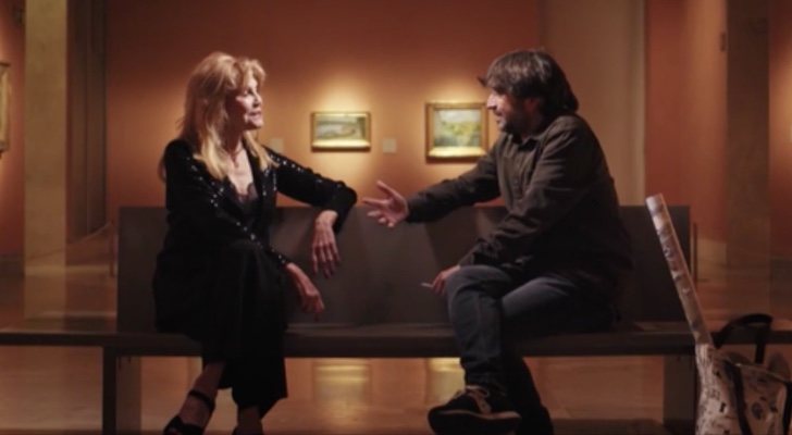 Carmen Cervera y Jordi Évole sentados en una sala del Museo Thyssen en &#39;Salvados&#39;