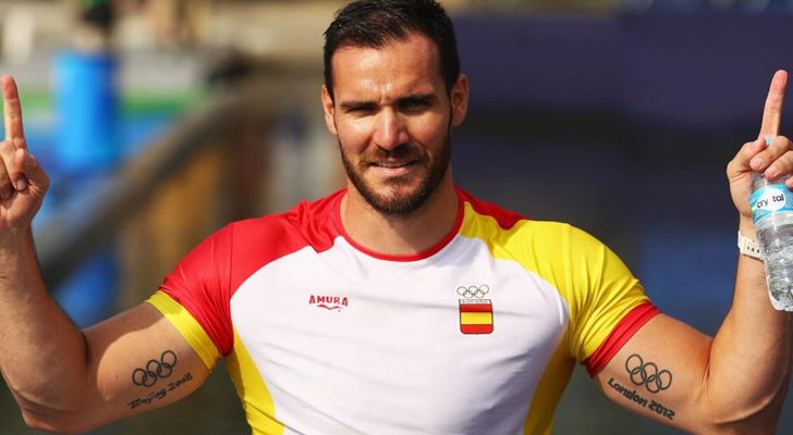 Saúl Craviotto en una de sus competiciones como piragüista