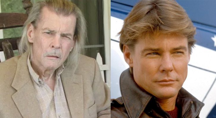 Jan-Michael en una entrevista en 2014 y en la serie 'Airwolf'