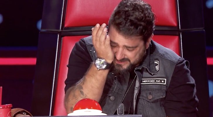Antonio Orozco se rompe en 'La Voz'