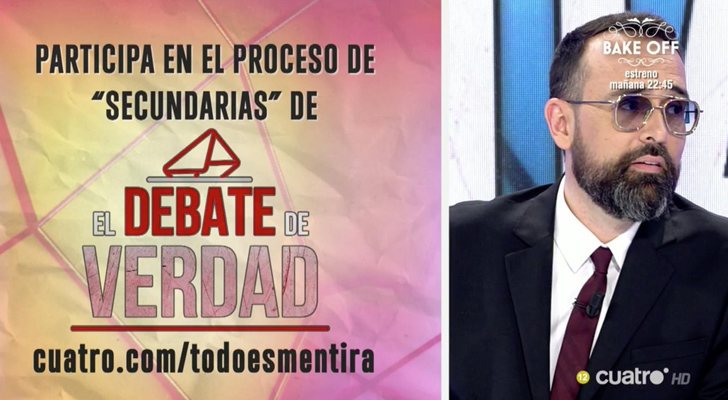 Risto Mejide convoca un debate electoral de anónimos en 'Todo es mentira'