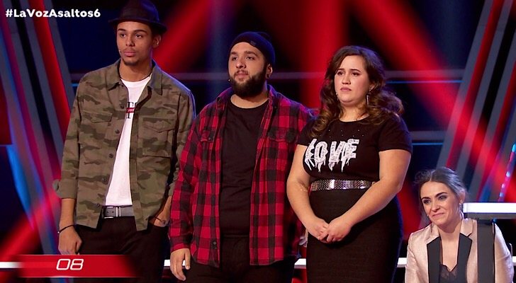 Domingo, Roy, Naiara y Miriam, concursantes eliminados de 'La Voz'
