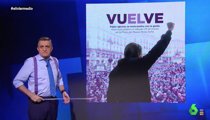 Wyoming analizó el cartel de Pablo Iglesias en su regreso político