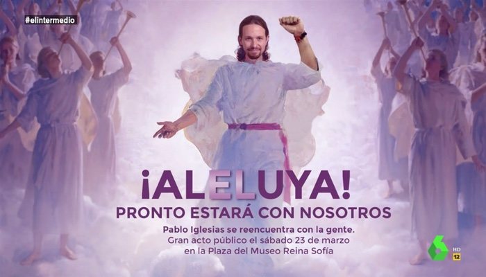 &quot;Aleluya&quot;, una de las propuestas de &#39;El intermedio&#39; para Pablo Iglesias