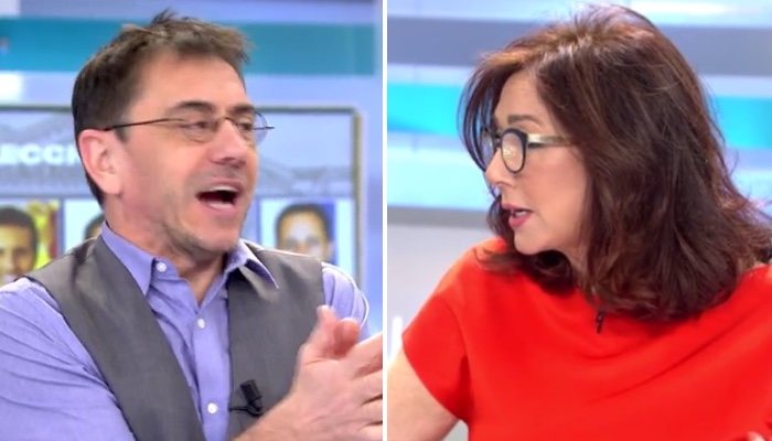 Ana Rosa Quintana y Juan Carlos Monedero discuten en 'El programa de Ana Rosa'