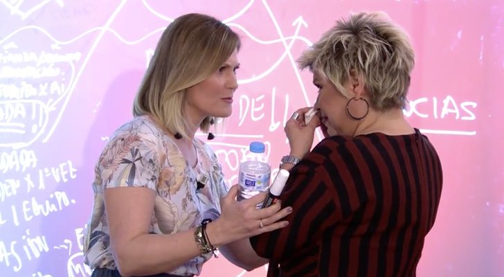 Terelu Campos con la psicóloga Cristina Soria en 'Sálvame'