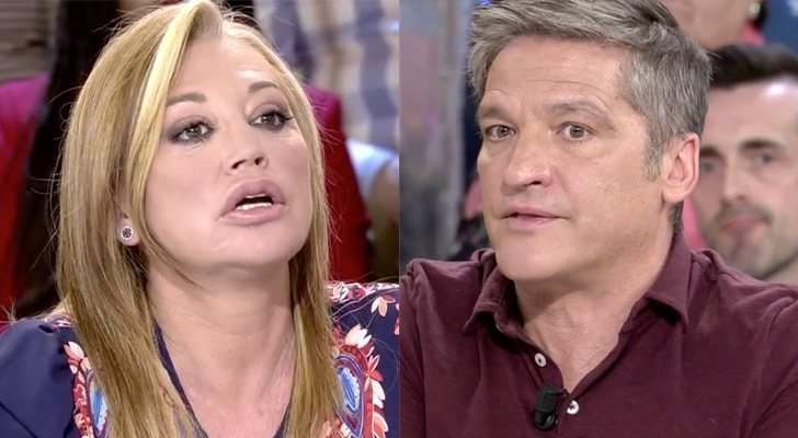 Belén Esteban y Gustavo González en 'Sálvame'
