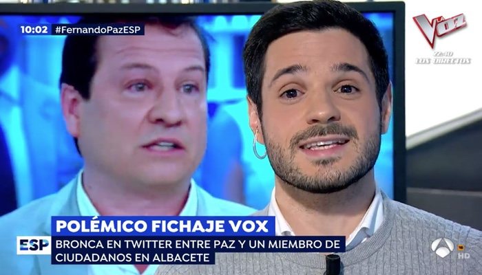 Fernando Paz y Pablo Sarrión en 'Espejo público'