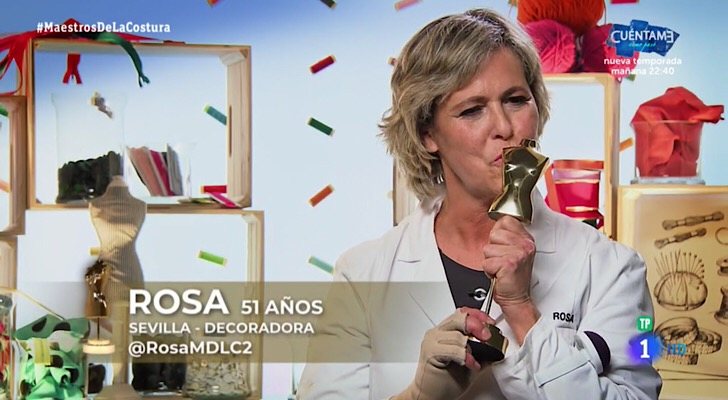 Rosa, ganadora de la segunda edición de 'Maestros de la costura'