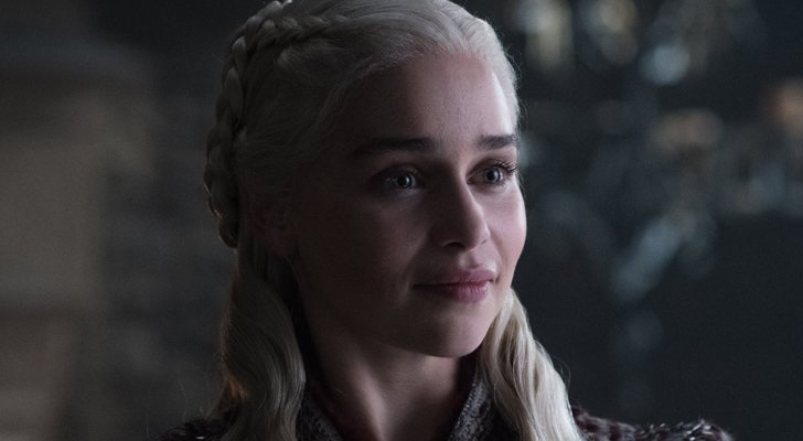 Emilia Clarke como Daenerys Targaryen en la octava temporada de 'Juego de Tronos'