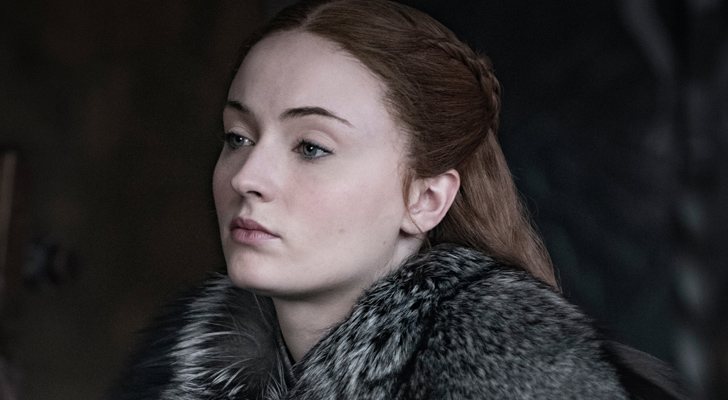 Sophie Turner como Sansa Stark en la octava temporada de 'Juegos de Tronos'