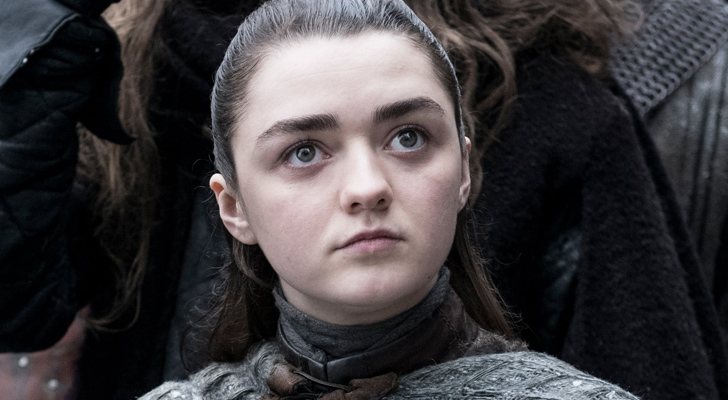 Maisie Williams como Arya Stark en la octava temporada de 'Juego de Tronos'