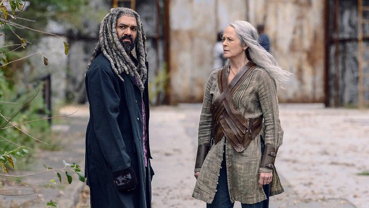 Ezekiel y Carol en la novena temporada de 'The Walking Dead'