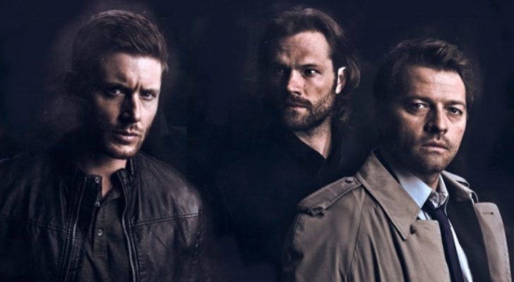 Jensen Ackles, Jared Padalecki y Misha Collins en 'Sobrenatural'