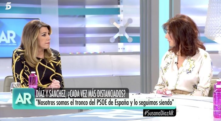 Susana Díaz y Ana Rosa Quintana en 'El programa de Ana Rosa'
