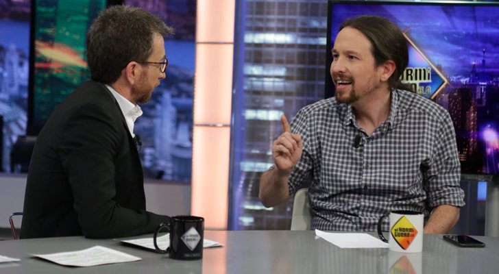 Pablo Motos y Pablo Iglesias en 'El hormiguero'