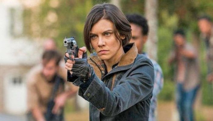 Lauren Cohan interpretando a Maggie