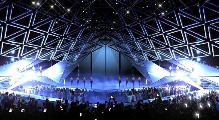 El escenario de Eurovisión 2019 en Tel Aviv