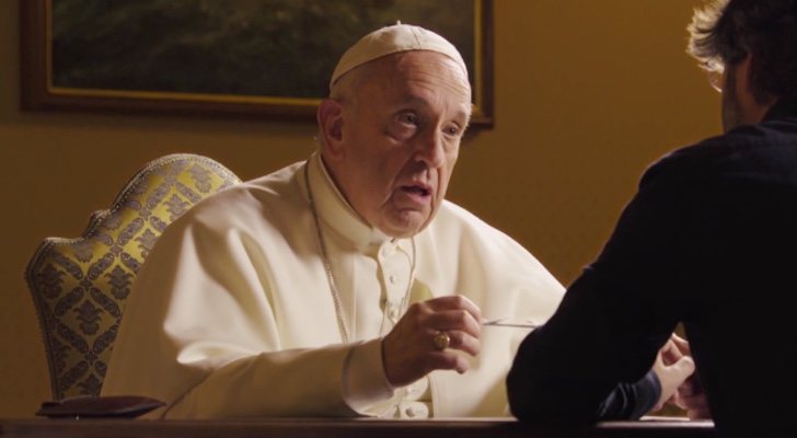 El Papa Francisco en 'Salvados' con una concertina