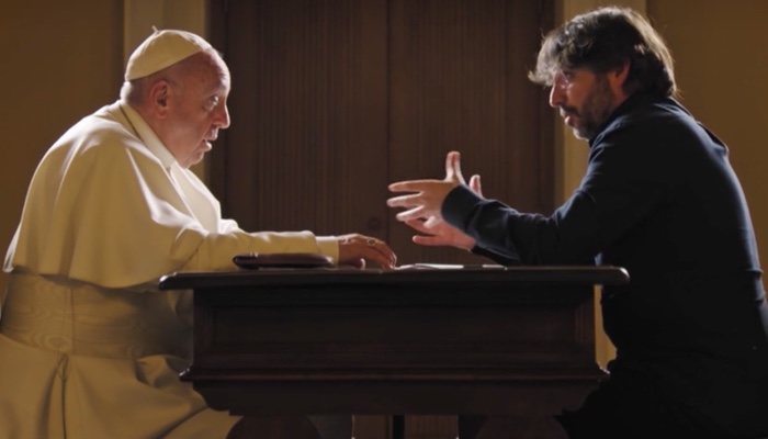  El papa Francisco y Jordi Évole durante su entrevista