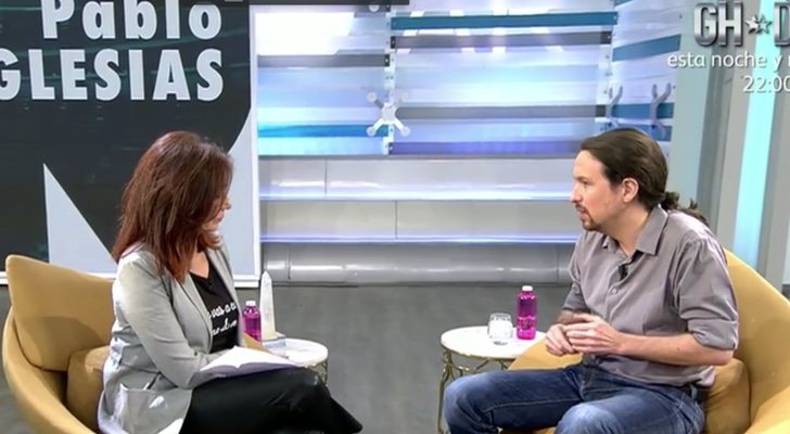 Pablo Iglesias y Ana Rosa Quintana
