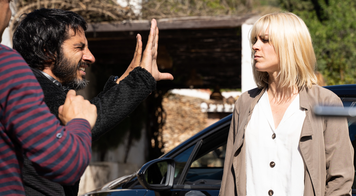 Maggie Civantos en el rodaje de &#39;Malaka&#39;