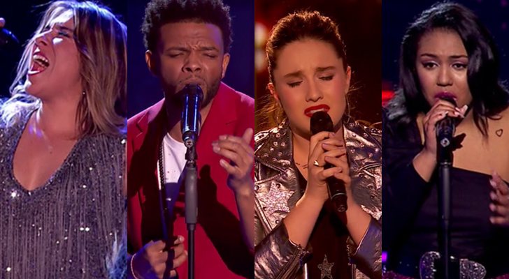 Viki, Marcelino, Auba y Linda, concursantes eliminados en la semifinal de 'La Voz'