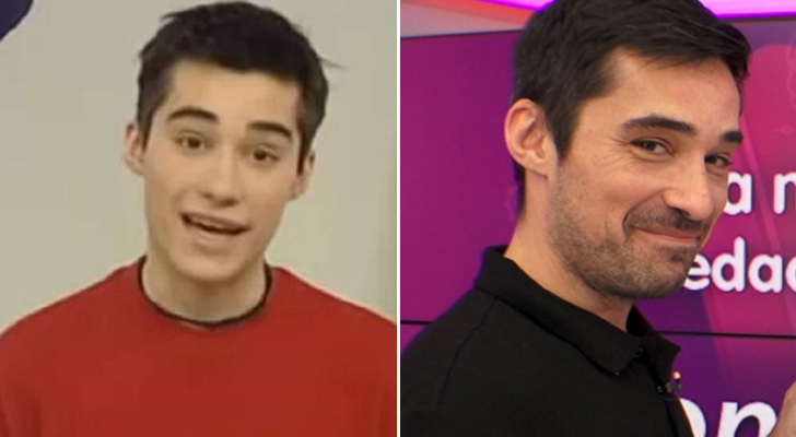 Jordi Cruz en 'Art Attack' (izq.) y en la actualidad (der.)