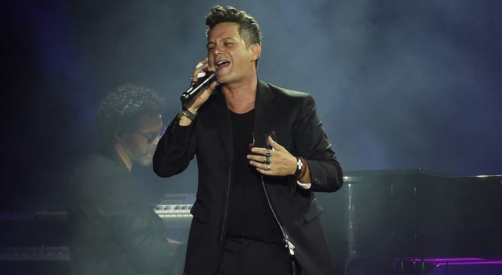 Alejandro Sanz en uno de sus conciertos