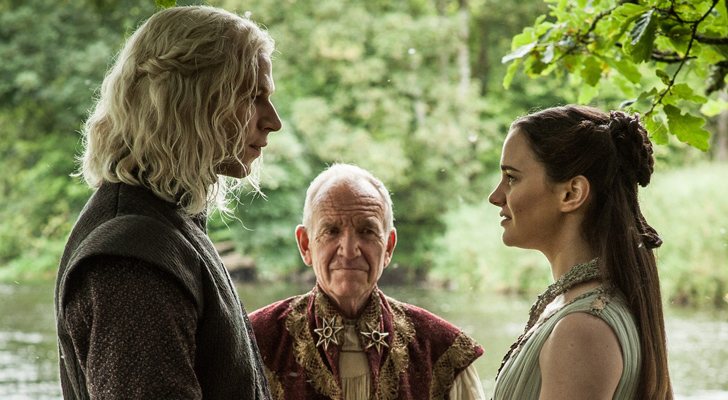 Rhaegar y Lyanna contrayendo matrimonio en 'Juego de Tronos'