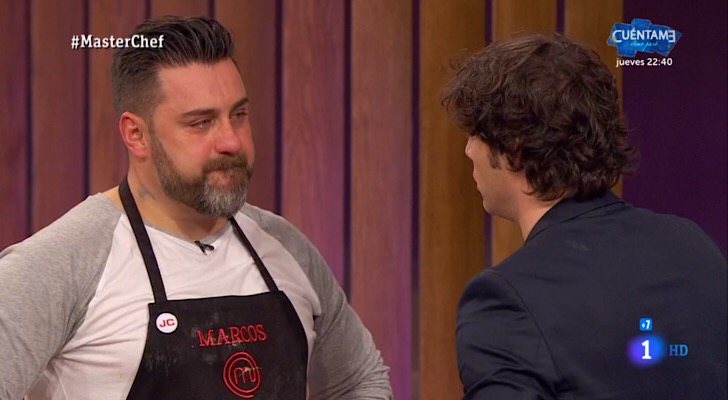 Marcos rompe a llorar en &#39;MasterChef&#39;