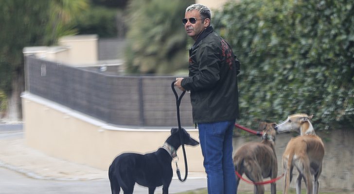 Jorge Javier Vázquez aprovecha su mes de descanso para pasear a sus perros