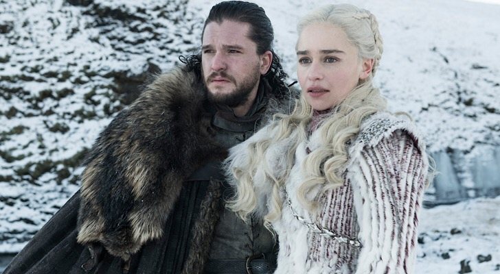 Jon y Daenerys, juntos en la octava temporada de 'Juego de Tronos'