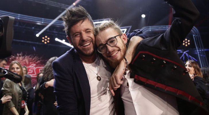 Pablo López y Andrés Martín, coach y ganador de 'La voz'