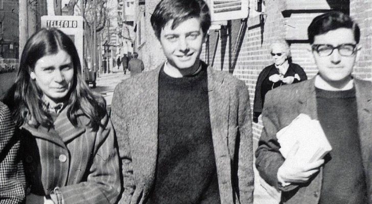 Lola González Ruiz junto a sus compañeros Enrique Ruano y Javier Sauquillo