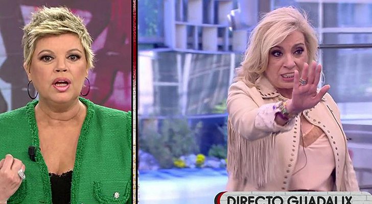 Terelu y Carmen se enfrentan en 'Sálvame Okupa'