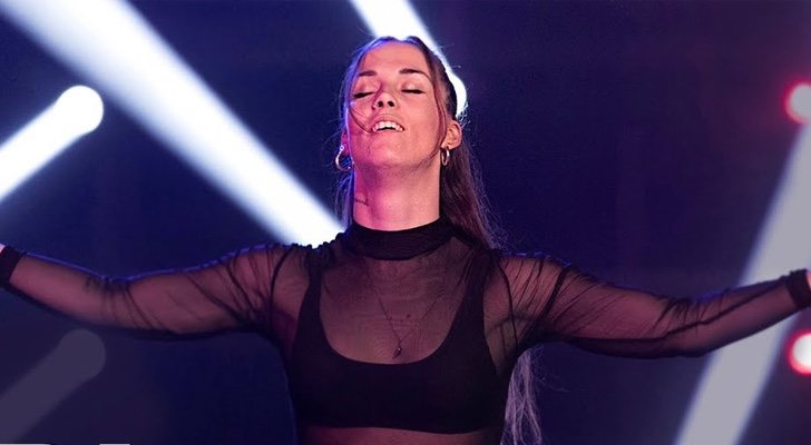 Caro en el plató de 'Fama a bailar'