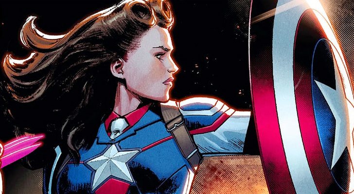 Peggy Carter como Capitana América en los cómics