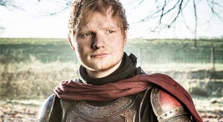 Ed Sheeran vestido como el soldado al que interpretó en &#39;Juego de Tronos&#39;