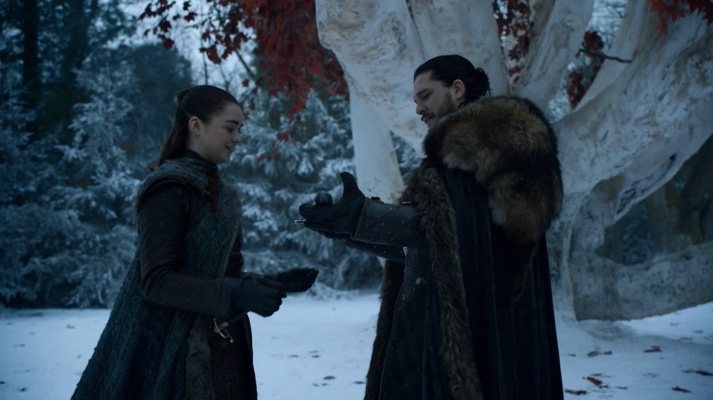 Jon y Arya Stark, por fin juntos de nuevo