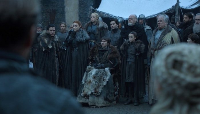 Sansa, Bran y Jon se reencuentran en el 8x01 de 'Juego de Tronos'