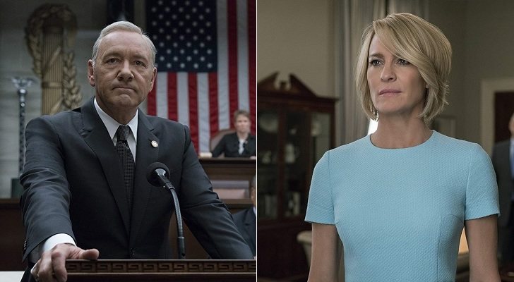 Kevin Spacey (izq.) y Robin Wright (der.) en 'House of Cards'