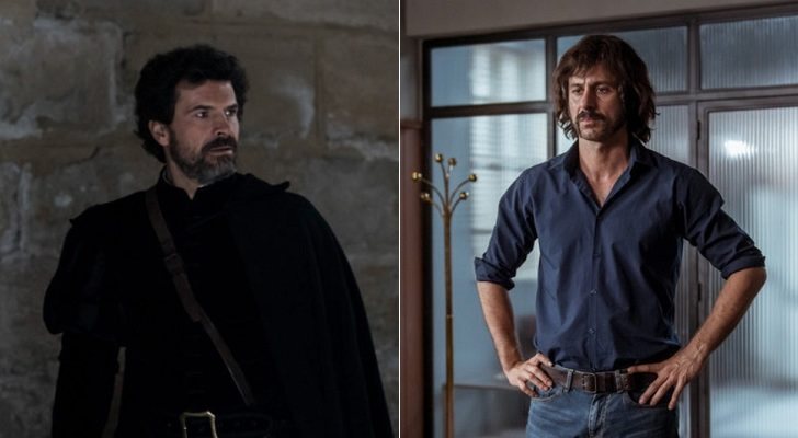 Rodolfo Sancho (izq.) y Hugo Silva (der.) en 'El ministerio del Tiempo'